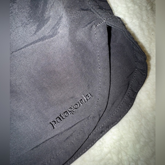 Patagonia black tie front shorts with back zipper pocket. Size 8. GUC - Picture 5 of 11